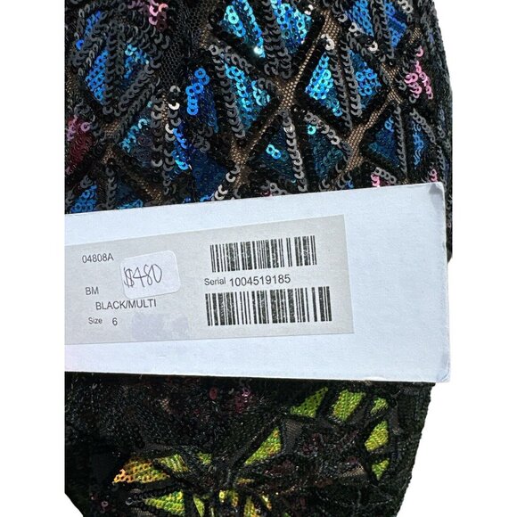 Jovani 04808 Plunging Back Sequin Dress Size 6 Prom ~Cocktail ~ Wedding - Picture 11 of 16